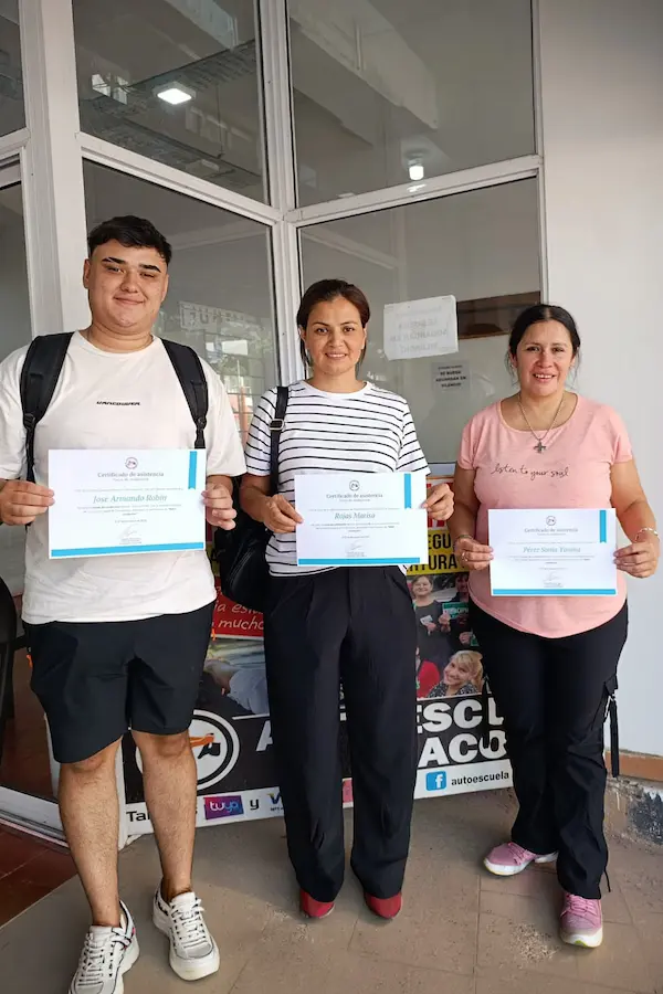Alumno recibido en Autoescuela Chaco
