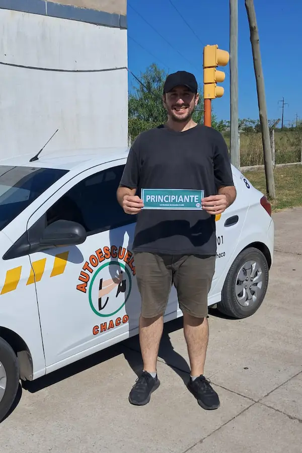 Alumno recibido en Autoescuela Chaco